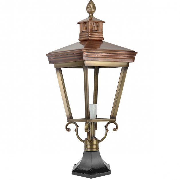 Buitenverlichting Klassiek Nostalgisch Buitenlamp staande Enumatil brons - 72 cm