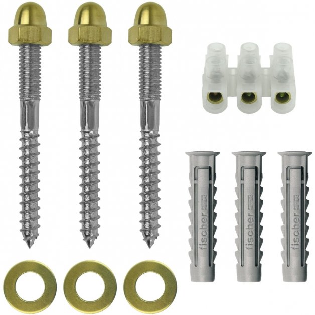 Outdoor Lighting Mounting Material Mounting set M10 stick screws 120 mm - 3-pieces