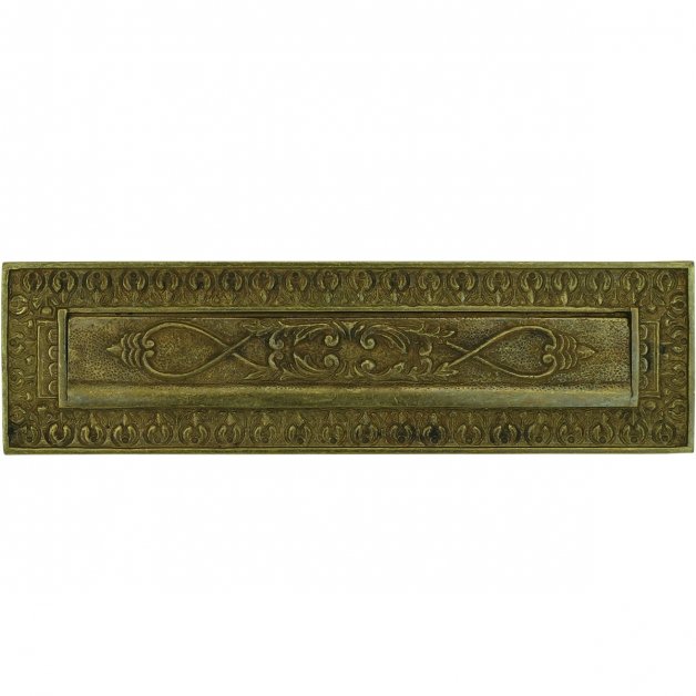 Mailboxes Classic Rural Letterbox plate brass Buckingham - 90 mm