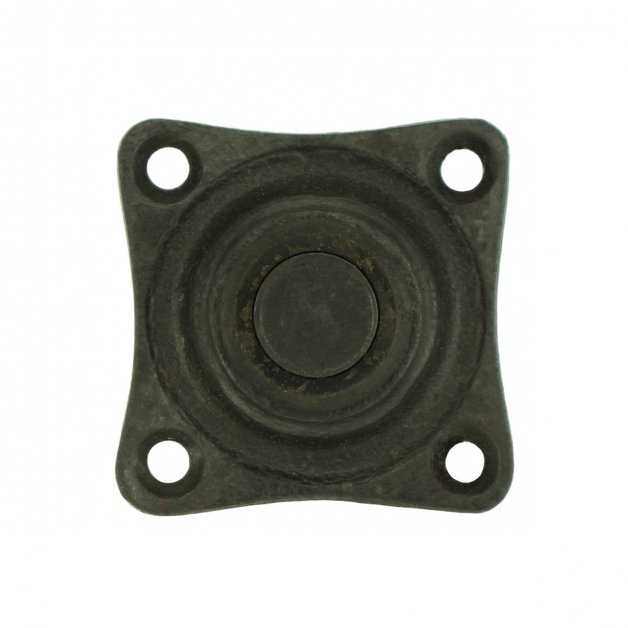 Hardware Doorbells Doorbell knob square raw iron Solms - 38 mm