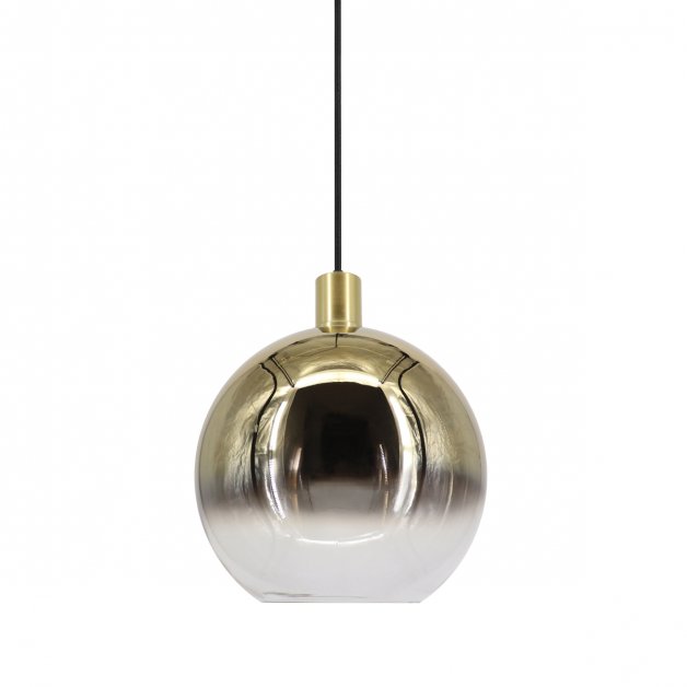 Keukenlampen Hanglampje goud rookglas Faeto - Ø 20 cm