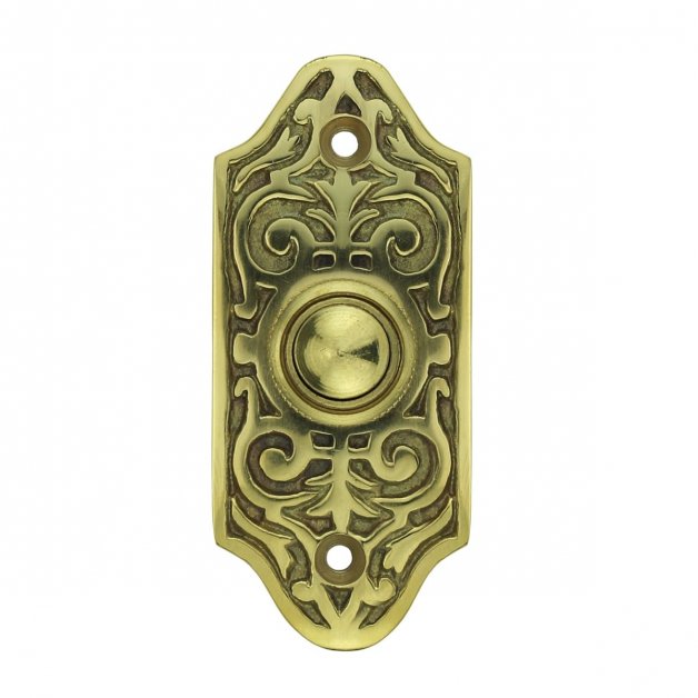 Hardware Doorbells Home doorbell authentic brass Hoym - 80 mm