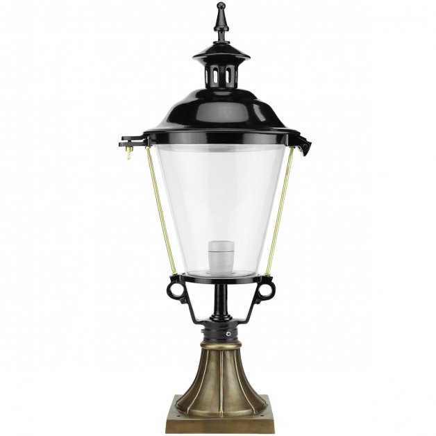 Buitenverlichting Klassiek Landelijk Lantaarn lamp Bloemendaal brons - 76 cm
