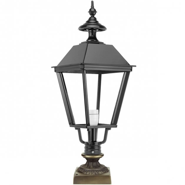 Buitenverlichting Klassiek Nostalgisch Tuinlamp lage Driehuizen brons - 71 cm