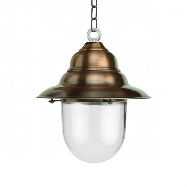 Veranda lamp rustiek Archem koper - 35 cm