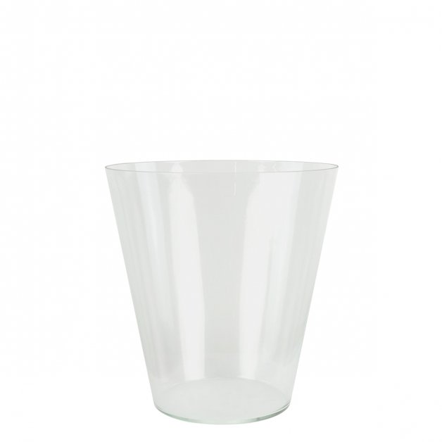 Glass cup lamp transparent K28 - 15.5 cm