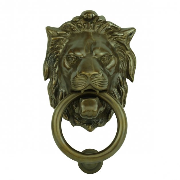 Heurtoir anneau de porte lion Kyritz - 140 mm
