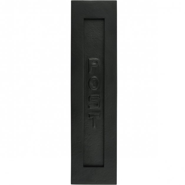 Letter flap Post black iron Worthing - 325 mm