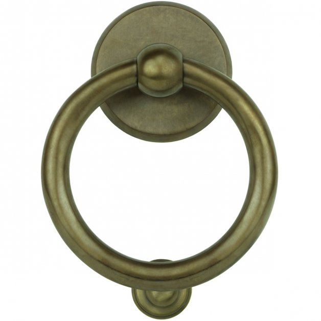 Deurbeslag Deurkloppers Ring klopper landelijk brons Gröditz - 160 mm