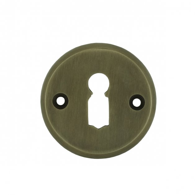 Key rosette round old bronze Görlitz - Ø 49 mm