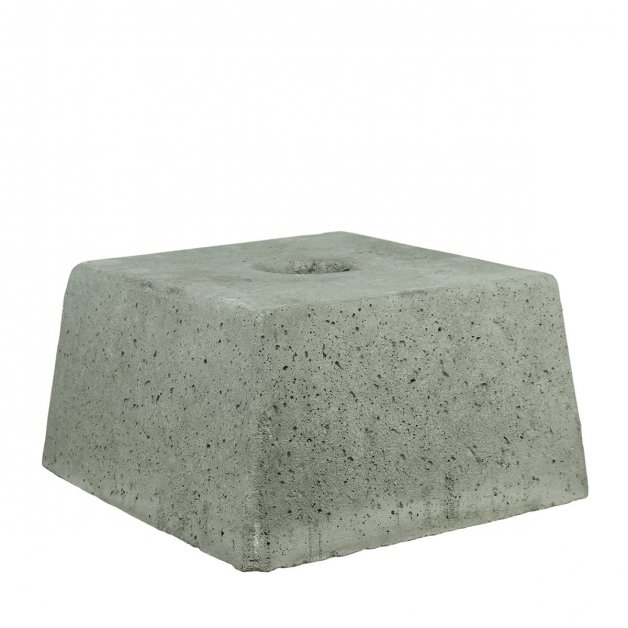 Bloc de béton carré conique avec trou - 35 kg