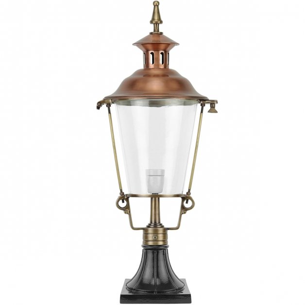 Tuinverlichting Klassiek Landelijk Lamp lantaarn Benschop koper - 76 cm