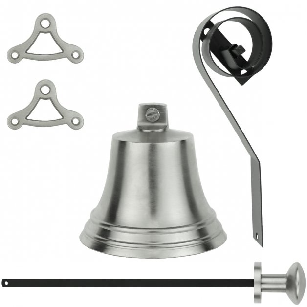 Pulling bell garnish matted nickel - Ø 80 mm