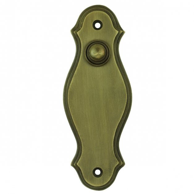 Doorbell button shield brass Alsfeld - 133 mm