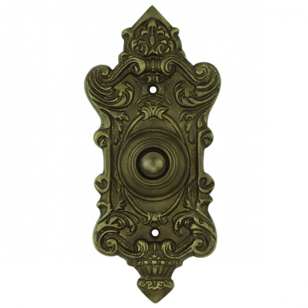 Deurbeslag Deurbellen Drukbel Franse stijl oud brons Taucha - 150 mm