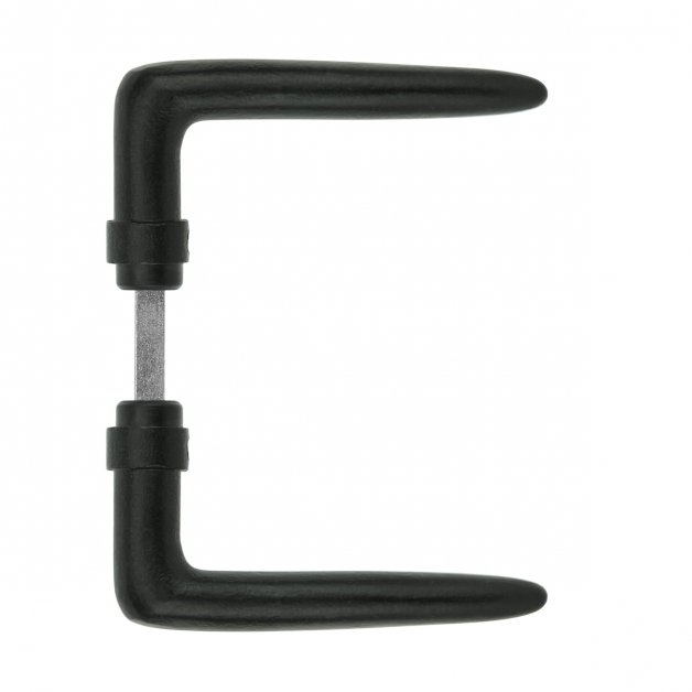 Door handle black cast iron Altötting - 115 mm