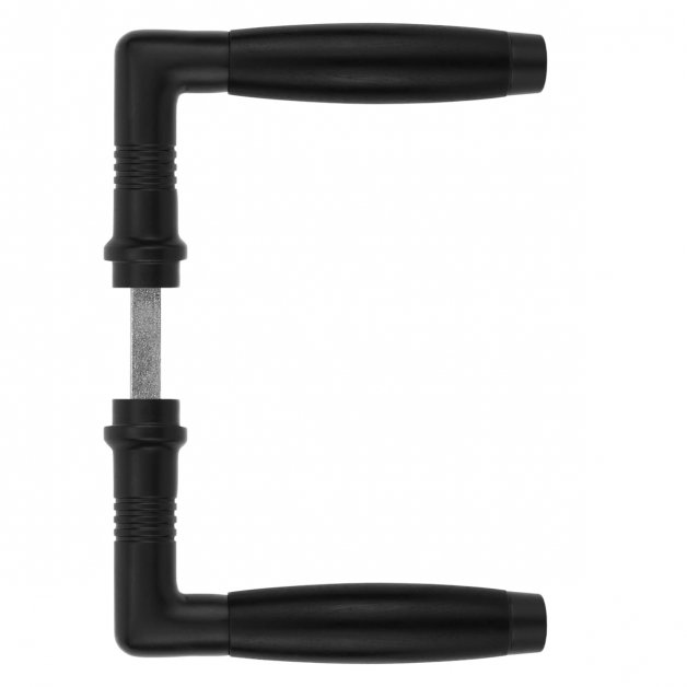 Door handle iron black grip Dargun - 110 mm