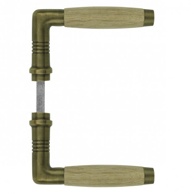 Inner handle bronze oak wood Belzig - 110 mm