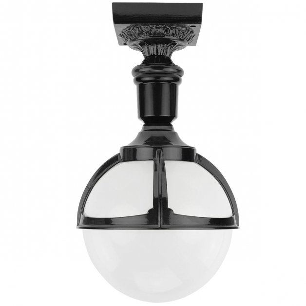 Buitenlampen Klassiek Landelijk Plafondlampje bol opaal Breudijk - 45 cm