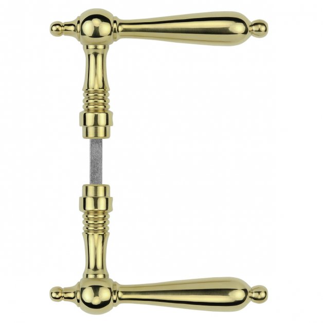 Door handle polished brass Augsburg - 135 mm