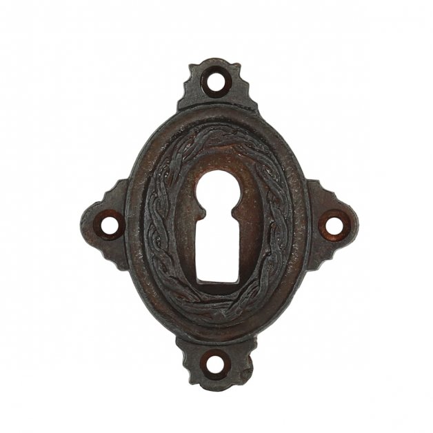 Key plate rustic cast iron Einbeck - 65 mm
