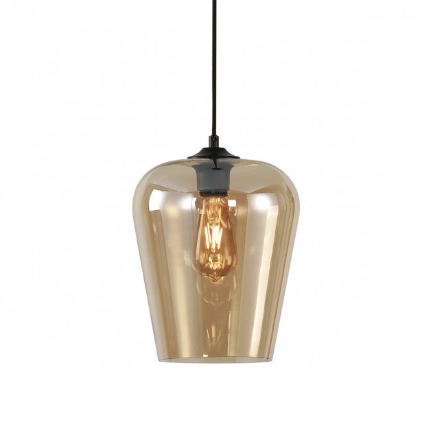 Hanging lamp design gold glass Alghero - Ø 23 cm