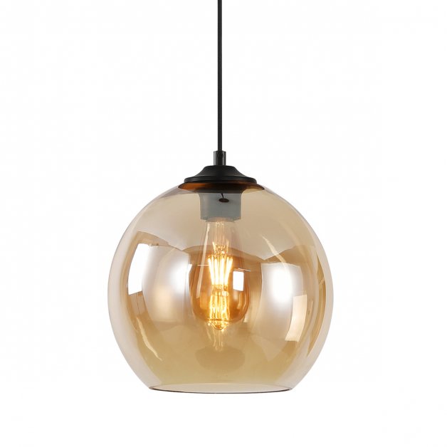 Hanging lamp gold bulb glass Merate - Ø 30 cm