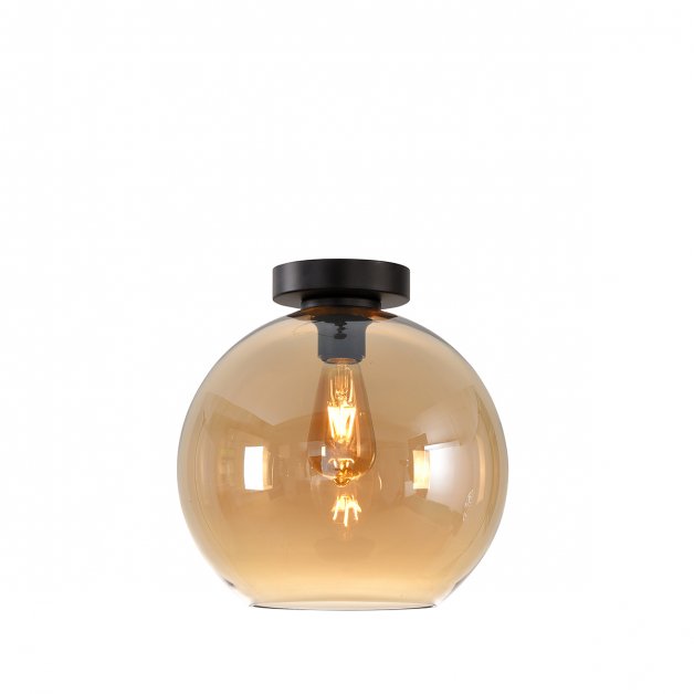 Ceiling lamp bulb gold glass Cadeo - Ø 20 cm
