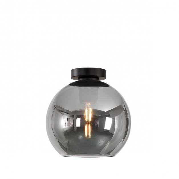 Ceiling lamp bulb metal glass Cadeo - Ø 20 cm