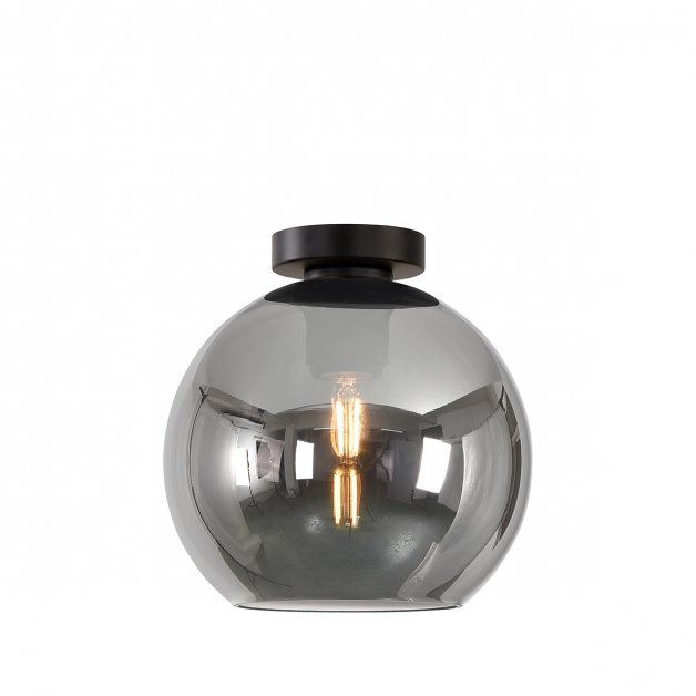 Kugle loftlampe titanium Campli - Ø 25 cm