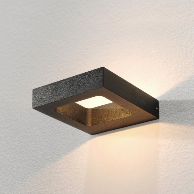 Væglampe design up down sort Broni - 3 cm