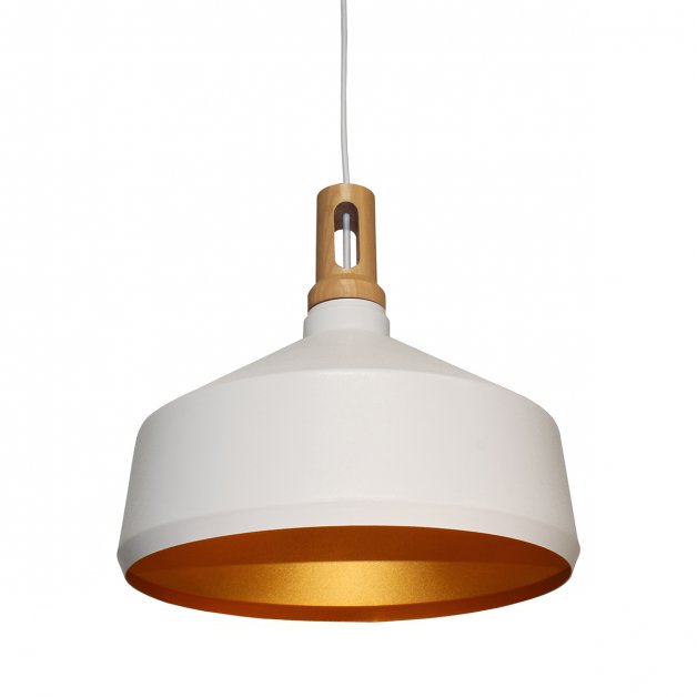 Design Beleuchtung Deckenlamp retro weiß gold Allein - Ø 36 cm