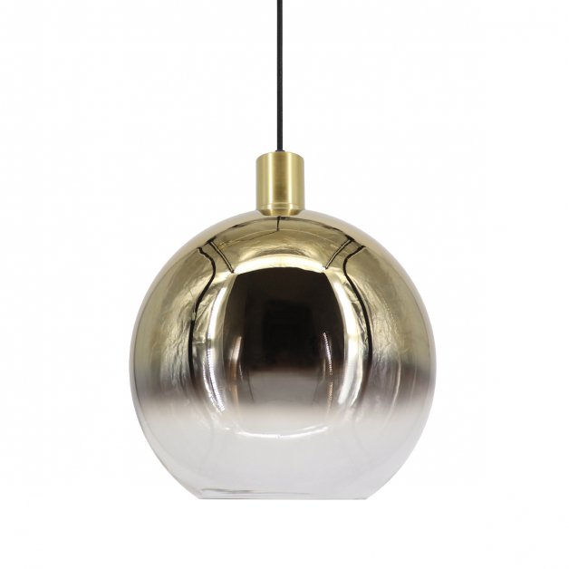 Hanglamp goud rookglas Graglia - Ø 40 cm