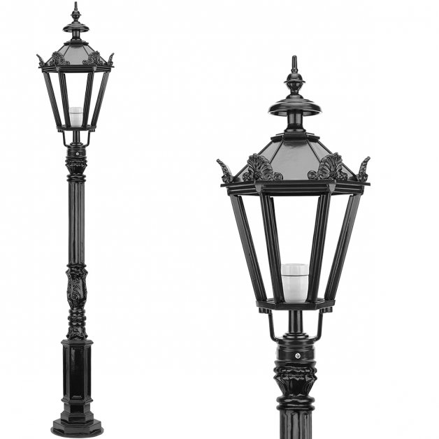 Outdoor Lamps Lantern garden with crowns Elsendorp - 165 cm