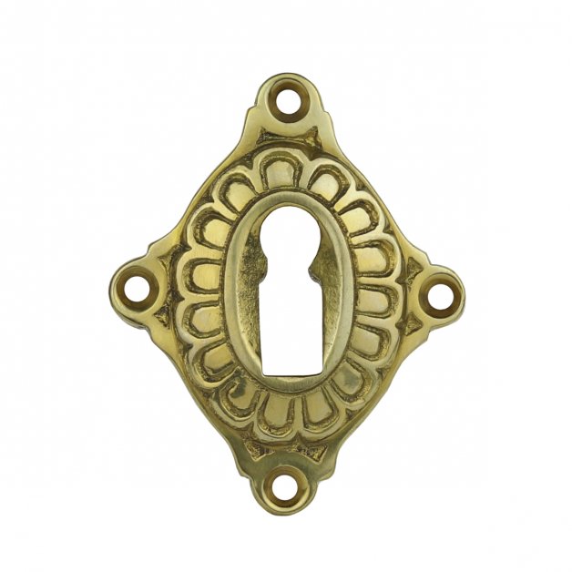 Keyhole rosette brass Hainichen - 62 mm