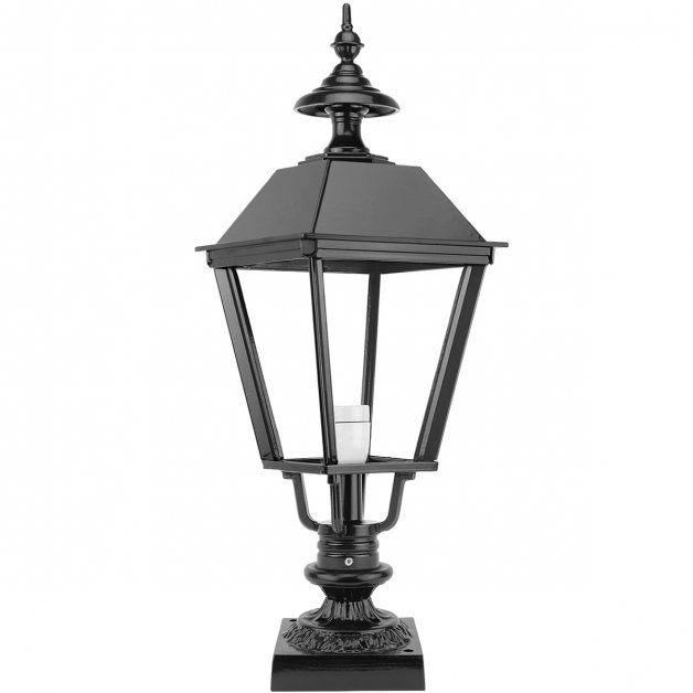 Outdoor Lamps Semi Classic Lantern square on foot Poortvliet - 62 cm