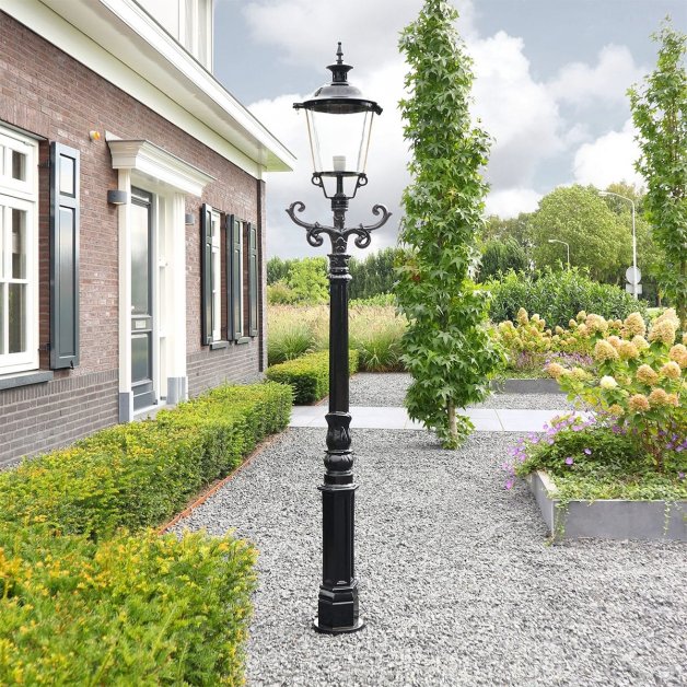 Outdoor Lighting Classic Rural Lantern pole round Zwaagdijk - 220 cm