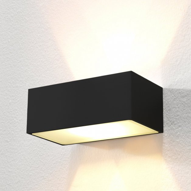 LED Lighting Wall lamp Up Down coated black Ayas - 18.2 cm