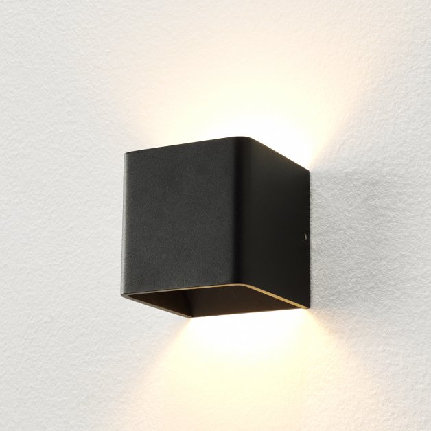Design Lighting Wall lamp led up down black Carré - 10 cm