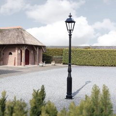 Außenbeleuchtung Klassisch Ländlich Laternenpfahl altmodisch Oudehaske - 290 cm