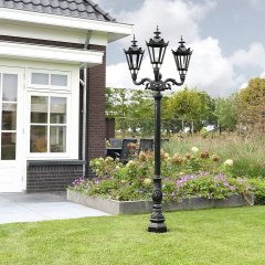 Outdoor lantern old Waalwijk 3-light - 235 cm