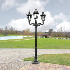 Buitenverlichting Klassiek Landelijk Kroonlantaarn Eyserheide 3-lampen - 253 cm