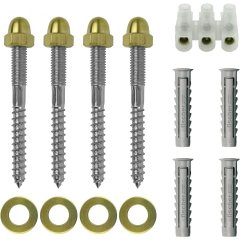 Outdoor Lighting Mounting Material Attachment set M6 stick screws - 4-pieces
