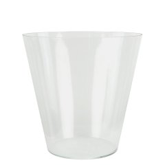 Clear glass lantern round K2670 - 30 cm