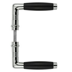 Door handle nickel black Albstadt - 110 mm