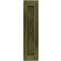 Briefklep Post staand brons Uxbridge - 325 mm