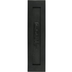 Briefplaat Post zwart ijzer Worthing - 325 mm