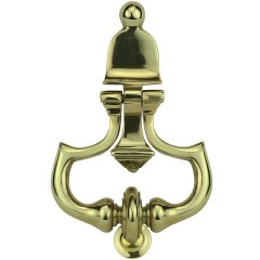 Door knocker polished brass Fritzlar - 162 mm