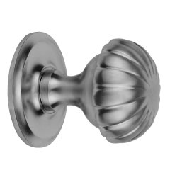 Doorknob brushed chrome Bärnau - Ø 70 mm