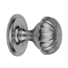 Doorknob matte chrome Burgstädt - Ø 52 mm